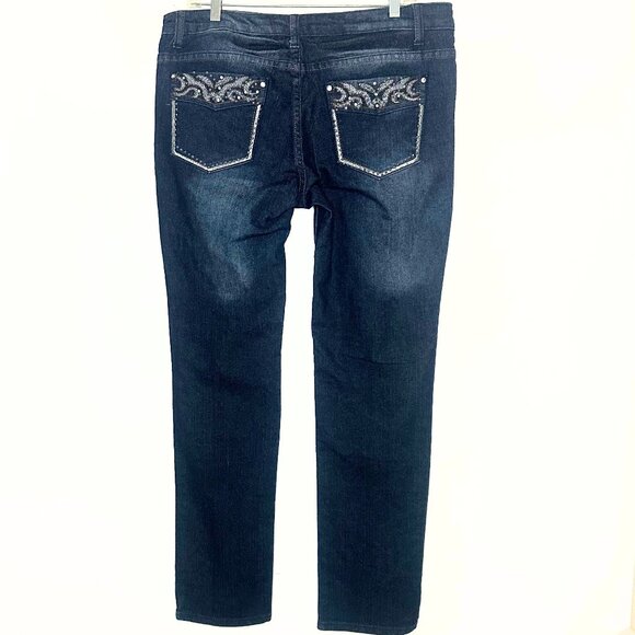 Vintage "Blue Faith” dark denim jeans, size 13 Stretch for a perfect fit - Picture 1 of 4